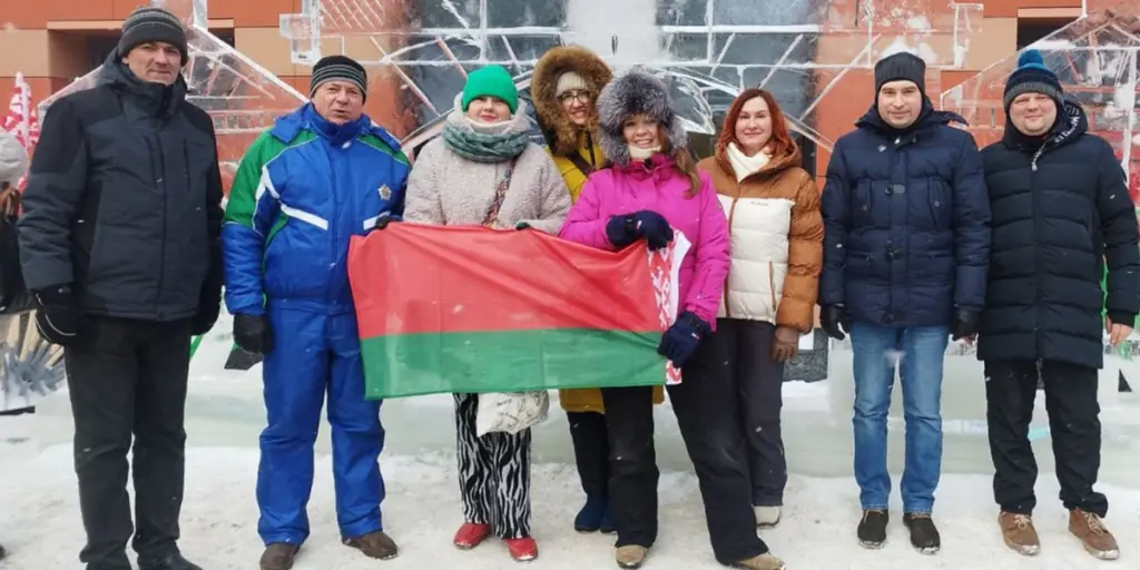Горячая поддержка на морозной трассе: мы там, где бьется спортивное сердце Беларуси!